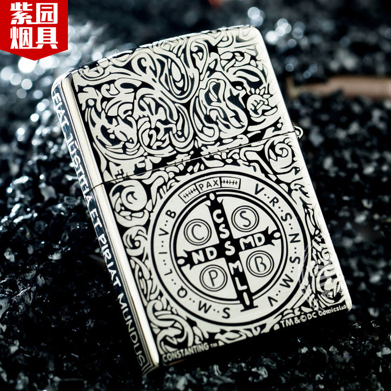 zippo打火機正版 黑冰康斯坦丁 zppo正品火機刻字 芝寶男士限量