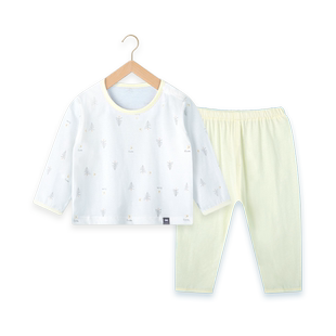 多比兔婴幼儿卡通薄款四季纯棉宝宝衣服家居服外出服套装