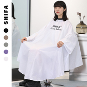 诗发 子定制logo 理发围布发廊店专用美发高档剪发围裙不沾发带袖