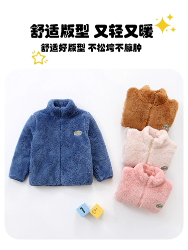 Утепленная детская демисезонная куртка подходит для мужчин и женщин, двусторонний бархатный кардиган для мальчиков, пуховик, детская одежда, подходит для подростков, увеличенная толщина