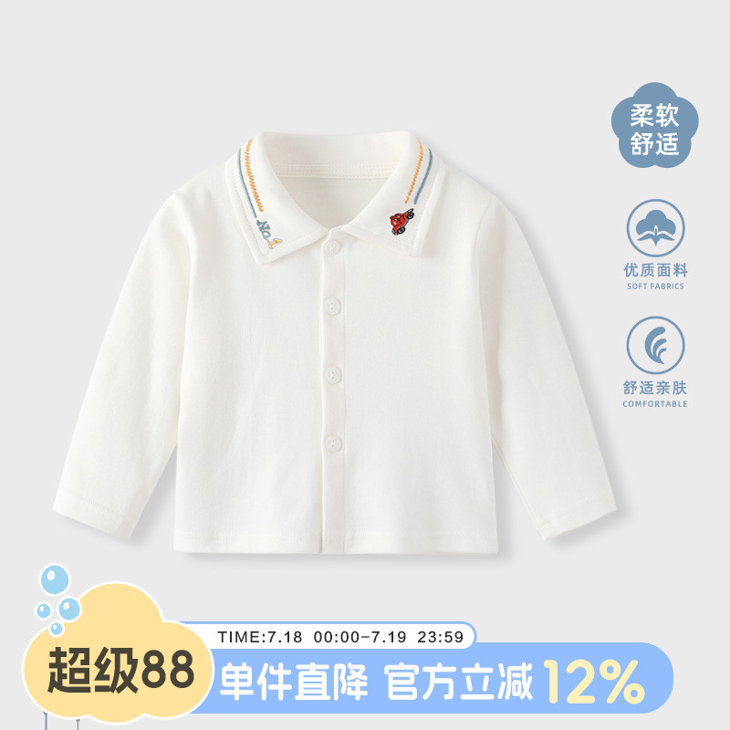 男宝宝长袖T恤男童polo衫衬衫