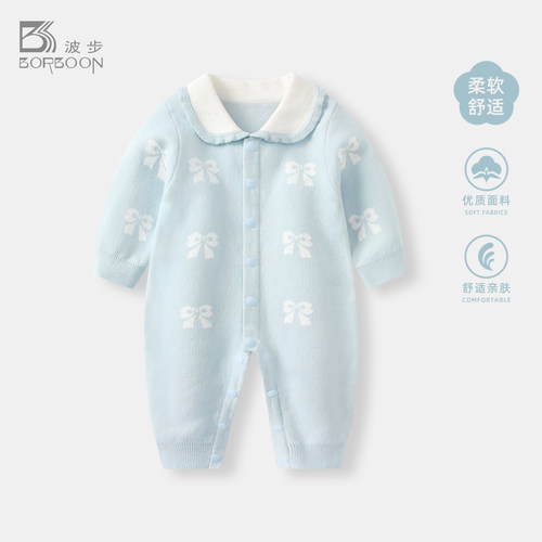 婴儿连体衣秋装宝宝外出爬服衣服