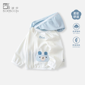 婴儿小月龄春夏薄款 男童外套春装 春季 宝宝连帽开衫 衣服女 2026新款