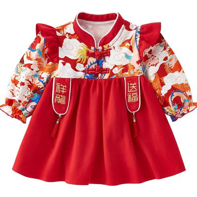 女宝宝周岁礼服婴儿春季