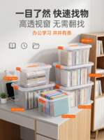 New transparent plastic storage box, new plastic room clothing and miscellaneous box, large-sized box, clothing and snack box storage thumbnail 2