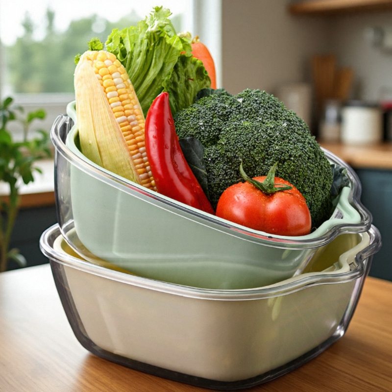 沥水篮双层洗水果盆家用