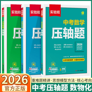 2026新版实验班中考压轴题七年级八年级九年级上册下册数学物理化学全国通用初中重难题型核心考点精讲解题模板方法考前复习必刷题