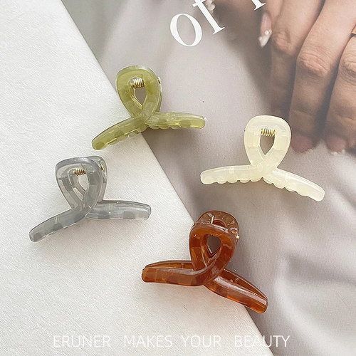 高级感亚克力抓夹公主头碎发夹