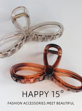 发量多法式气质大号蝴蝶结抓夹女复古发夹鲨鱼夹高级感发抓发饰品