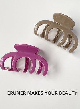 大号抓夹女秋季头发夹子头饰发抓高级感网红气质后脑勺盘发鲨鱼夹