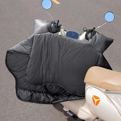 电动车挡风被双面防水秋冬款保暖加厚内里黑色防水防风被2025新款