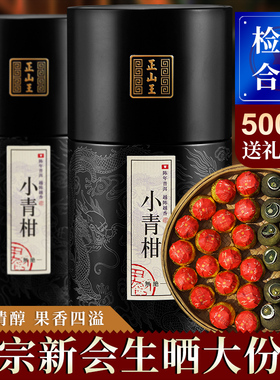 小青柑橘普柑橘8年宫廷品质普洱茶桔普茶新会原产陈皮罐装500g