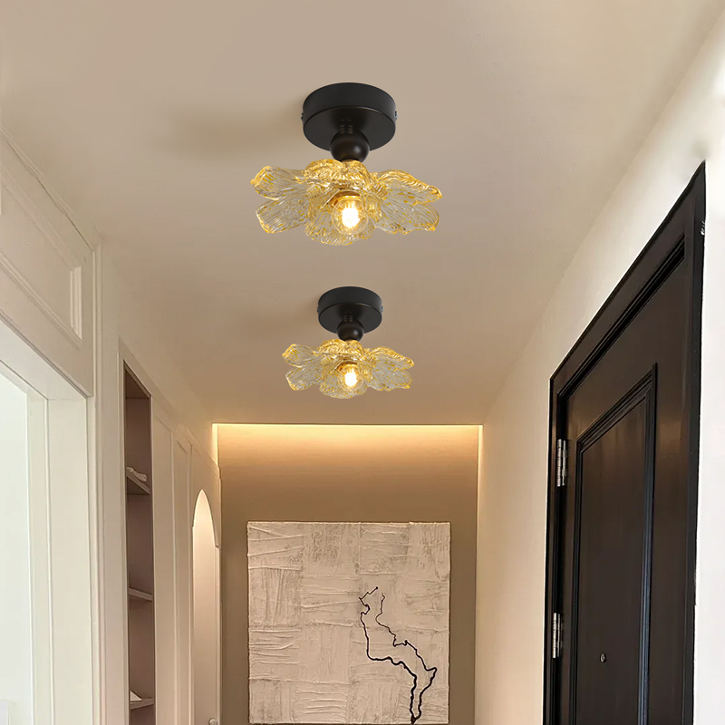 铭琢灯饰中古风入户玄关灯走廊过道复古灯具衣帽间床头小吊灯高档