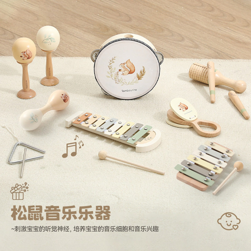 奥尔夫乐器宝宝早教听力锻炼木质
