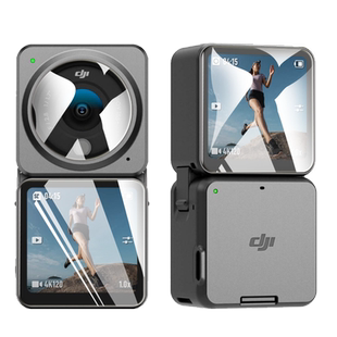 帝鞘适用于DJI大疆Action2钢化膜action 2灵眸运动相机贴膜磁吸式vlog镜头膜双屏续航版屏幕保护模数码配件