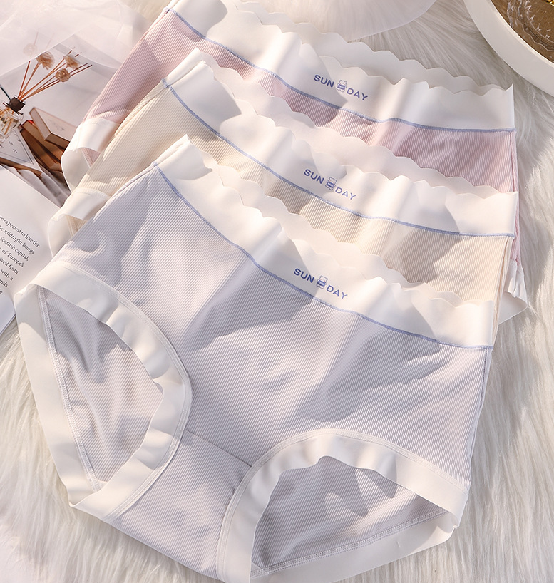 Women Seamless Ice Silk Underwear Ladies Ultra Thin Panties