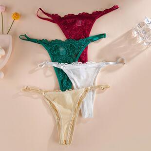 Lace Thongs for Women Sexy No Show G String Panties T back
