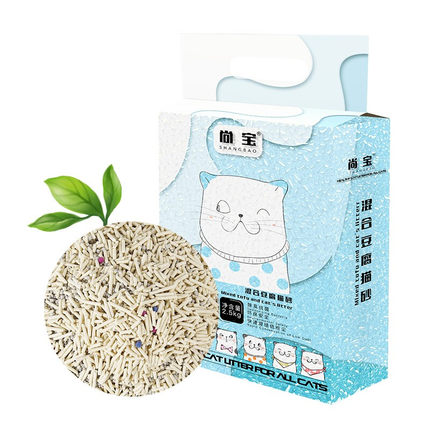 混合豆腐猫砂5斤低尘除臭结团款猫砂2.5kg10斤20斤混合砂猫咪用品
