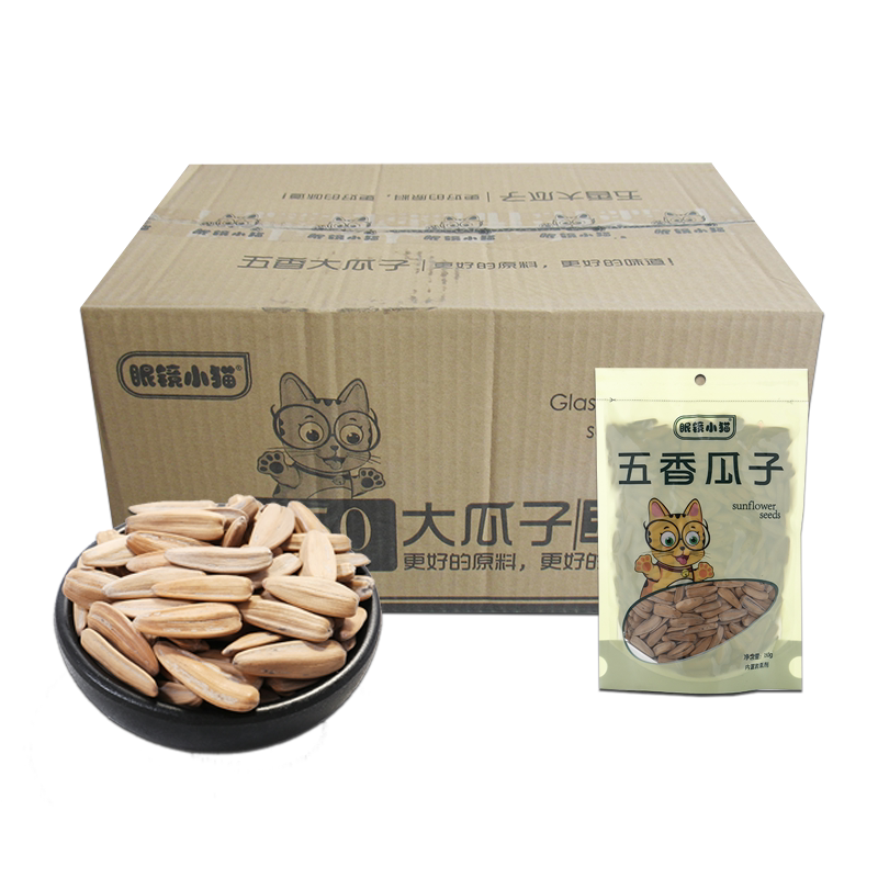 眼镜小猫五香150g整箱瓜子32包