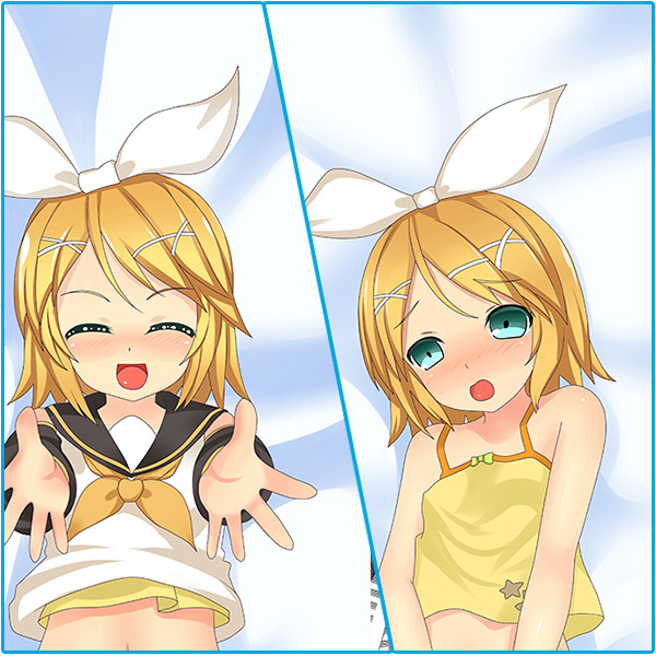 镜音双子 镜音铃连等身抱枕Kagamine Rin/Len动漫二次元长枕套