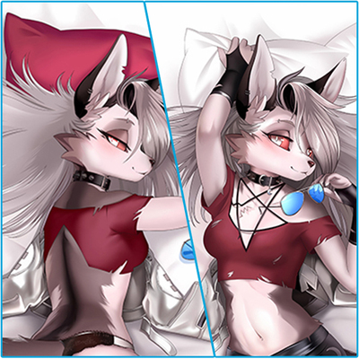 极恶老大 露娜等身抱枕Helluva Boss  Loona动漫二次元长枕套