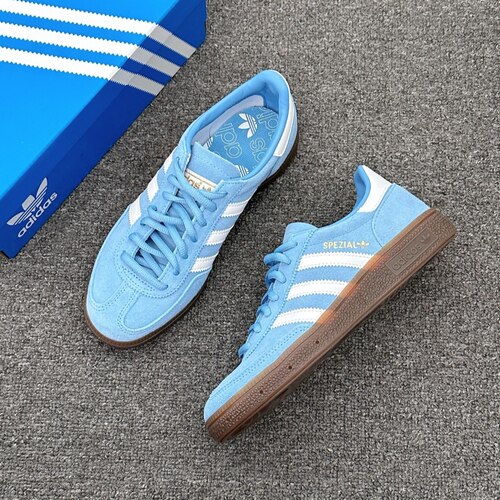 adidas originals HANDBALL SPEZIAL 低帮板鞋男女同款白蓝BD7632