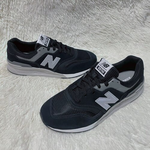 New Balance NB 997 舒适减震耐磨跑步鞋 男女同款 黑白 CM997HCC