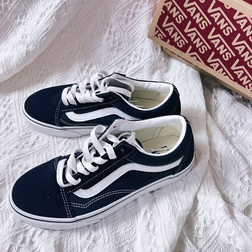 万斯/Vans Old Skool系列 低帮 板鞋 男女同款 蓝色VN0A5JMI4W6
