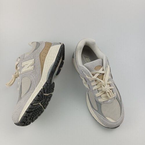 New Balance NB 2002R 复古皮革跑步鞋 男女同款 灰黄M2002RSA