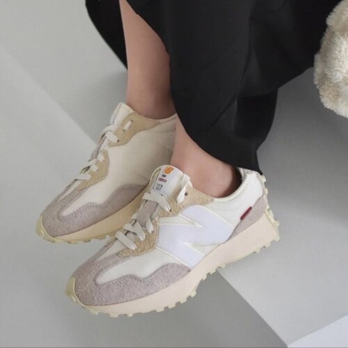 New Balance NB 327 舒适复古休闲跑步鞋 男女同款 米白 MS327FG