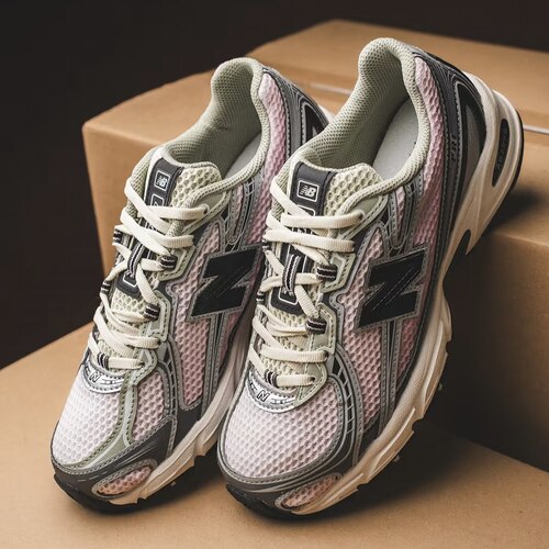 New Balance NB 740 经典百搭透气跑步鞋 男女同款 粉灰 U740YG2