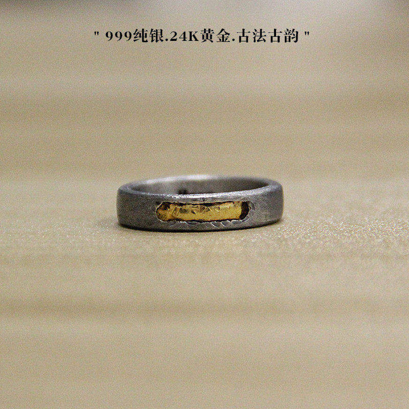 戒指熊老三纯银原创设计
