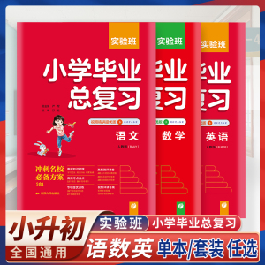 2023春雨实验班小学毕业总复习语文数学英语人教版  小升初数学六年级下册同步课时作业练习册小学生六年级小考升初中资料辅导书籍