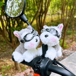 小牛f100电动车后视镜装饰品公仔f200毛绒玩偶挂件小配件摆件配饰