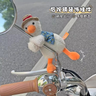 小牛f100电动车后视镜装饰品公仔f200毛绒玩偶挂件小配件摆件配饰