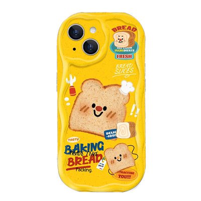 全包创意防摔奶油纹面包