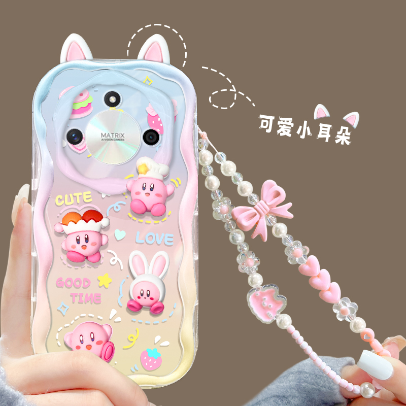 手机壳全包防摔透明熊熊奶油硅胶