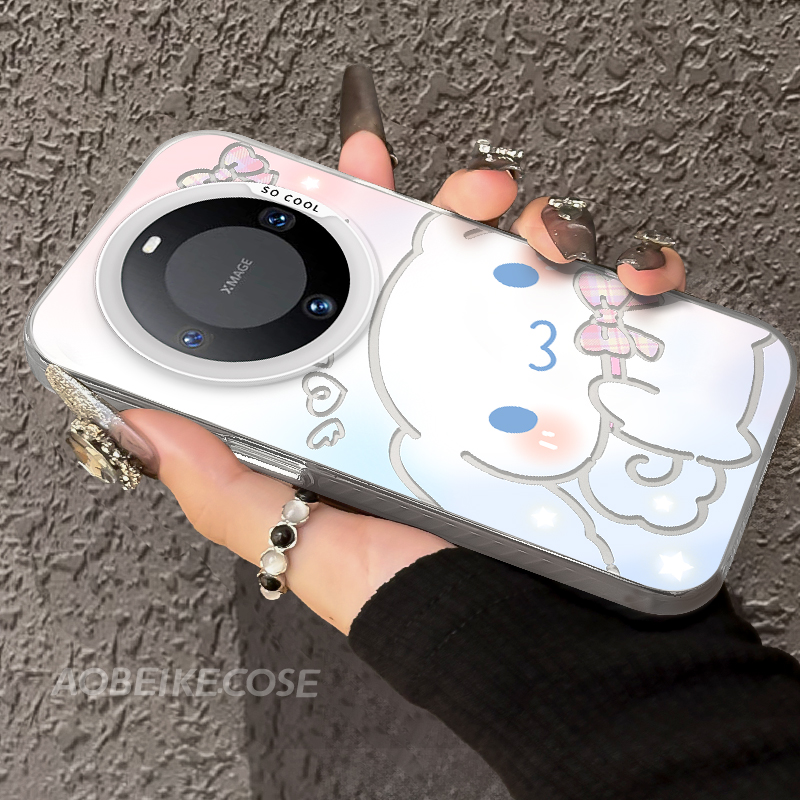 适用于华为mate60帕恰彩银硬壳