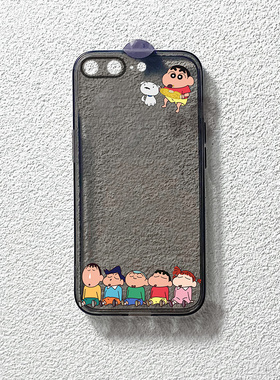 适用于苹果8手机壳新款透明硅胶iphone7黑色直边防摔8plus夏季轻薄7plus保护套新se二代动漫卡通ip8男女软壳