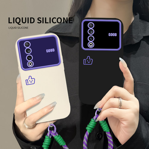 手机壳全包防摔硅胶拇指大视窗