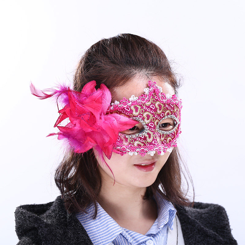 万圣节化妆舞会面具美女公主派对面具/头套
