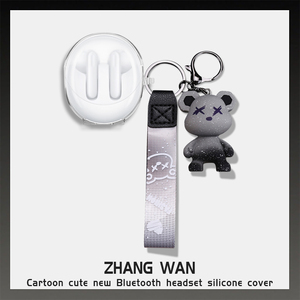 适用OPPO Enco R2耳机保护套Encor2真无线蓝透明壳保护套oppo enco air3无线蓝牙耳机保护壳卡通可爱