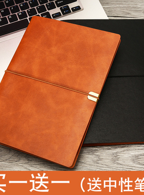 A5康奈尔活页笔记本子可拆卸商务办公软皮A6活页夹简约大学生考研B5绑带记事本手账本工作会议记录本可定制