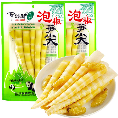 罗锅铲泡椒竹笋尖开袋即食100g