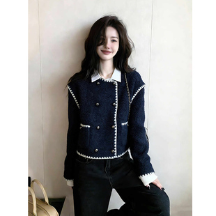 2026初春新款今年流行爆款小香风巨好看的气质小个子短款外套女装