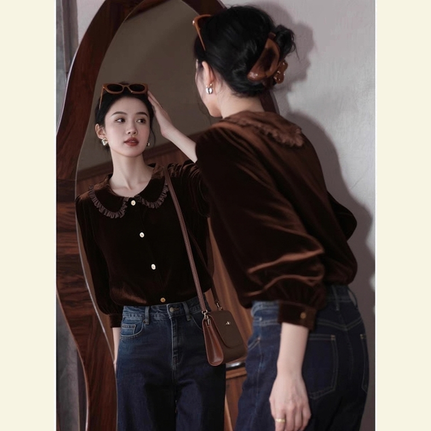 冬季巨好看的设计感上衣韩系小众