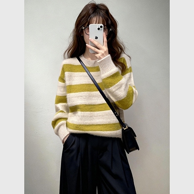松慵懒高级感加厚针织衫女毛衣