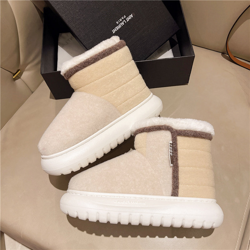 高包跟雪地靴2023新款