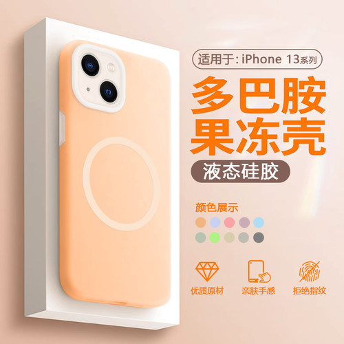 适用于iPhone13系列多巴胺果冻壳