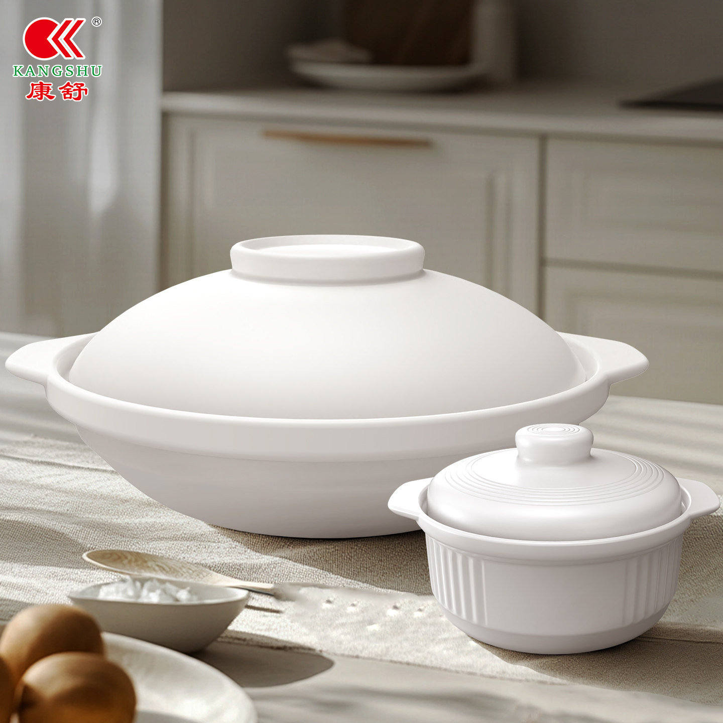 康舒砂锅家用燃气灶耐高温干烧不裂陶瓷煲仔饭煲汤炖锅土豆粉瓦煲